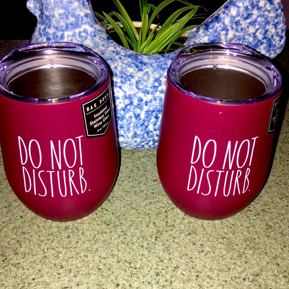 Rae Dunn insulated wine tumblers